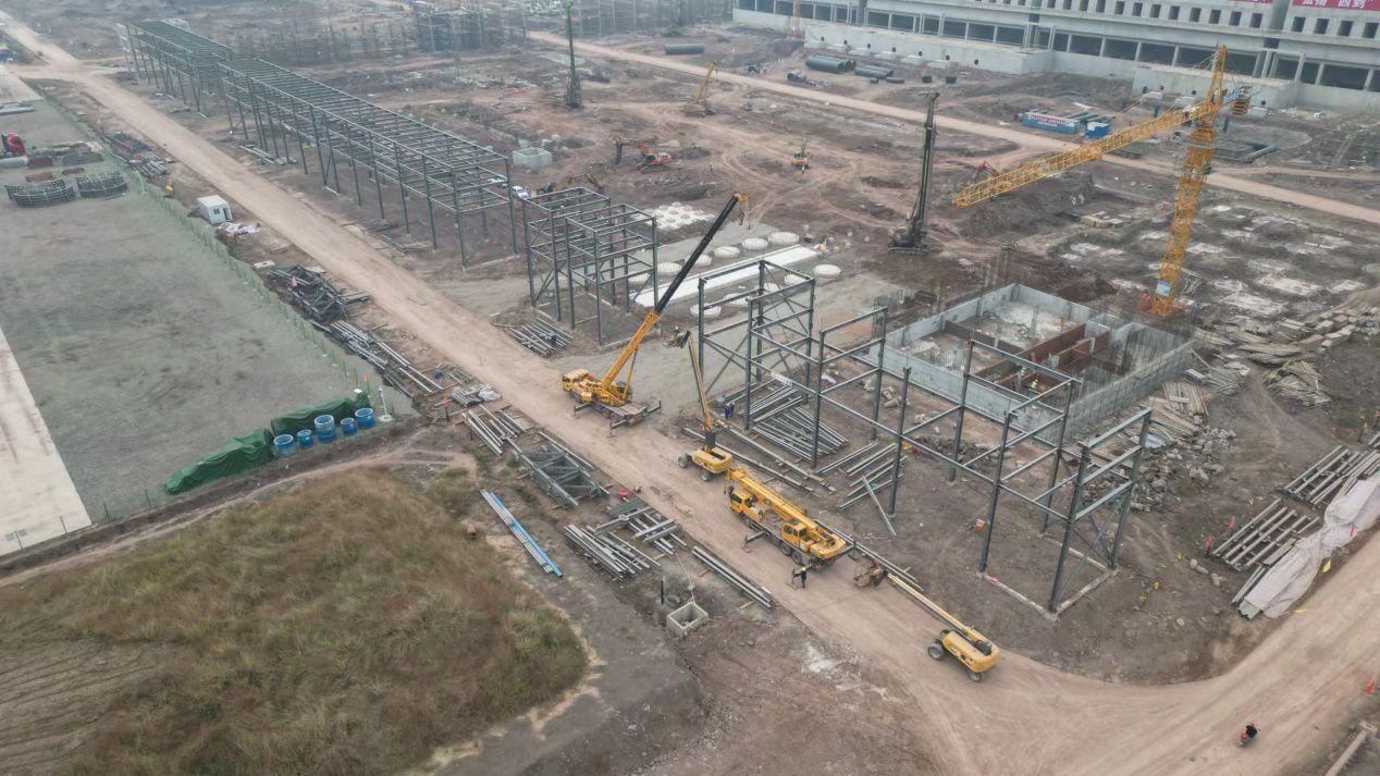 雷火电竞中国化学成达公司全面铺开四川正达凯项目全厂管廊钢结构安装(图1) 雷火电竞中国化学成达公司全面铺开四川正达凯项目全厂管廊钢结构安装(图1)