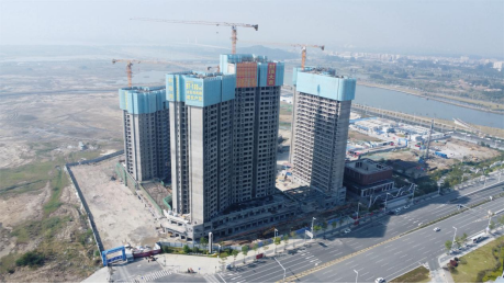 雷火电竞中交路建汕头塔岗围和璟湾一期项目3栋、4栋顺利封顶(图1)